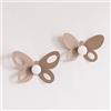 Arti & Mestieri ARTI E MESTIERI SET DI 2 PZ GANCIO APPENDIABITI BUTTERFLY COLORE BEIGE