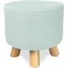 SAMIRA Pouf divano, pouf poggiapiedi - Nemo (Verde tiffany)