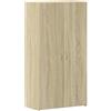 vidaXL Sonoma - Armadietto portaoggetti in legno di quercia 60 x 32 x 115 cm, con schienali, unità di stoccaggio, armadio per ufficio