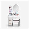 Produce Shop Mobile postazione Trucco Specchio Rotondo Sgabello Camera da Letto Babette