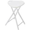 Feridras 868004 Sgabello Pieghevole, cromo, 31x46.5x31 cm