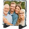 Ocadeau Cornice Personalizzata in Ardesia - Lastra Quadrata in Ardesia 15x15 cm o 20x20 cm con Foto Personalizzata - Idea Regalo e Decorazione Unica