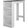 Vicco Tavolo da bar Repose, Bianco/antracite, 45 x 110 cm