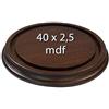 Chianese Base per Campana in MDF 40 X 2,5cm | Supporto per Esposizioni, Centrotavola e Decorazioni | Base Compatta per Campane di Vetro e Display Eleganti