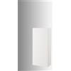 AQA DESIGN Pensile bagno AURORA in melaminico con anta reversibile con apertura push e chiusura rallentata, due ripiani in vetro temperato e un ripiano in melaminico, made in Italy (Bianco)