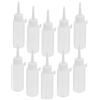 jojofuny 10pezzi Bottiglie Squeeze con Vite per Colla Gel Condimenti Applicazione Precisa e Controllata per DIY e