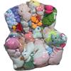 Generico Contenitori per Peluche A Sacco (Senza Peluche), Pouf A Sacco Trasparente Impermeabile in PVC con Cerniera, Borse Organizzatore per Divano Angolare, for Organizzare Le Camerette De