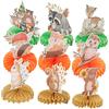 CIYODO Centrotavola a Nido D'Ape Animali da Foresta per Feste di Compleanno Ragazzo Ragazza, Decorazioni Animali del Bosco Colorate per Tavolo Shower, Set 9 Pezzi per Addobbi Festa