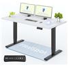 FLEXISPOT E5 PRO+ Tavolo Regolabile in Altezza 160×80 cm con Certificazione FSC, Standing Desk Elettrico a Doppio Motore, Struttura a 3 Segmenti con Piano Inclusi