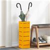 Generico Supporto per Ombrellone Senape 15.5 x 15.5 x 49 cm Metallo,Casa e Giardino,Forniture domestiche,Immagazzinamento e organizzazione,Ganci e Porta Abiti,Porta ombrelli-868515
