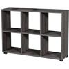 Argonauta Libreria Rettangolare divisorio Sei cubi posti Grigio 90x24x60