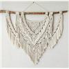 CBXSF Grande Appeso a Parete in macramè Legni Naturali Decoro Bohemien Arazzo macramè sopra la Testiera Artigianato d'Arte Nozze macramè,90cm(Larghezza) X 90cm(Lunghezza)