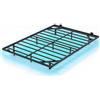 RELAX4LIFE Struttura Letto Matrimoniale con Luci LED Regolabili, Letto Galleggiante Moderno in Metallo, 12 Doghe Rinforzate, Spazio Sottoletto, Max 400kg per Camera da Letto (200x140cm, Modello 2)