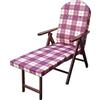 Generic Poltrona in Legno AMALFI CAMPANIA con Poggiapiedi Estraibile Cuscino Imbottito 108x65x60