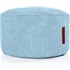 Green Bean© Pouf per Interno 45x25cm Imbottitura EPS & Velluto a Coste morido Accogliente Lavabile - Cuscino Pavimento Lounge Sedia Sgabello Relax Pouf Bambini Adulti Azzurro