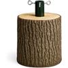 FRANKYSTAR Kawaki S - Base a Tronco per Albero di Natale da 120 a 240 cm H31 cm Effetto Corteccia Realistico