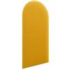 murando - Testiera Letto Singolo Imbottita - Staccionata Velluto Qualità - Antimacchia - 100x30 cm 1 Pezzo - Pannelli Decorativi per Pareti - Pannello Imbottito per Camera da Letto - Minimal - Giallo