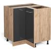Vicco Mobile ad angolo cucina R-Line, Antracite lucido, 75.6 cm