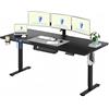 FLEXISPOT Scrivania Regolabile in Altezza 200 * 80 cm, Tastiera con Memoria, Con Gancio, Standing Desk Scrivania Motorizzata