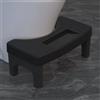 Pongpai Sgabello da bagno per WC per adulti e anziani, antiscivolo, robusto, per alleviare costipazione e flatulenza (38 x 22 x 17 cm, nero)