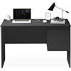 WHOUS Scrivania EASY per Ufficio, Studio o Camera con 1 Cassetto e 1 Anta, Ideale per Adulti e Bambini, 110x50x75 cm, Antracite Opaco