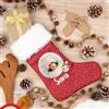 Wanapix | Calza Befana Personalizzata con Foto e Testo | Calze Natalizie | Decorazioni di Natale per Camino | 21x43 cm | Elfa Bambina