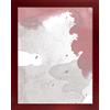Homedecoration Home Decoration Misano - Cornice Quadrata in MDF, 32 x 47 cm, MDF, Borgogna Spazzolato, Verglasung: Acrylglas Antireflex 1 mm