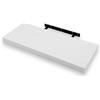 eacommerce Mensola Sospesa da Muro in Legno MDF con Staffa a Scomparsa | Scaffale Parete Design Moderno, Supporto Invisibile, Mensola Cucina Bagno Soggiorno (Bianco Nordico, 120x23x3,8 cm)