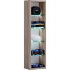 VCM Holzregal hängend | platzsparendes Regal | Maße: H. 77 x B. 21 x T. 14 cm | Elegantes Regal hängend | Aufbewahrungsregal | Bücherregal | Wandregal - Rasato L Sonoma-Eiche