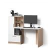 Livinity Scrivania Lorena, Sonoma/Bianco, 150 x 120.1 cm con 2 porte