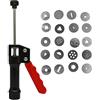 DUBENS - Estrusore per pistola in argilla e 20 pezzi in acciaio inox riempito, per fango, macchina polimerica, estrusore, artigianato, gun torte, fondente, scultura
