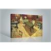 1art1 Vincent Van Gogh Poster Stampa Artistica su Tela Il caffè di Notte, Place Lamartine Arles, 1888 Quadro da Parete sulla Barella | Murale XXL | Immagine 120x80 cm