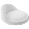 Garneck Cuscino Imbottito Antiscivolo per Sgabello Bar con Schienale Basso Pad in PU con Spugna Seduta Rotonda Girevole per Sedie e Sgabelli da Bar Ricambio Comfort Prolungato