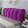 ZCXRYFL Cuscini Testiera Letto Matrimoniale Singolo Una Piazza E Mezza Copri Testata Letto Imbottita, Schienale Letto Grandi Cuscino da Lettura Anti-collisione Copripiumino Lavabile(80x50cm,Purple1)
