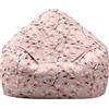 Mateju Pouf Poltrona a Sacco, Pouf Letto Singolo Morbido, Fiori di Ciliegio Rosa Pouf Sacco di Fagioli Senza Riempimento, Pouf Poltrona di Fagioli per Adulti e Bambini per Interni (Sakura,M)