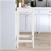 Lumanois Tavolo da Bar Bianco 50x50x110 cm in Legno di Pino,Mobili,Tavoli,Tavoli da cucina e sala da pranzo,8.72kg-833264