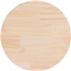 vidaXL Piano Tavolo Ø50x2,5 cm in Legno Massello di Pino