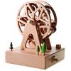 Chonor Scenari Innovativo Carillon di Legno, Premium Creativo Mano Manovella Artigianato in Legno Scatola di Musica Migliore Regalo e Decorazioni Idea per Il Compleanno, Natale - Ruota Panoramica