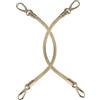 OFFIGAM Manici per Borse Uncinetto Oro in Pu, 2 Pezzi, per Mini Borse | Accessori Borsa Fai da Te, Leggeri e Staccabili, Facile Montaggio, Stile Lucido, per Ragazze