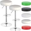 Beltom® 2 SGABELLI da Bar E Cucina con PENISOLA Regolabili in Altezza Sedia Girevole per PIZZERIE Pub RISTORANTI Hotel Soggiorno Ufficio - Modello Star - X2-Argento