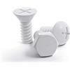 Qualy Screw Collection Appendiabiti Bianco