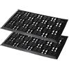 Astra Tappeto in gomma per porte esterne 45x75 cm set di 2 - Dynamic Tappeto in gomma per porte esterne antiscivolo - zerbino per esterni - altezza: 14mm