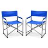 cecaro group Set 2 Sedie Regista Pieghevoli 57x46x80 cm - Sedie da Campeggio con Struttura in Ferro e Tessuto Oxford Resistente - Sedie Outdoor Compatte e Maneggevoli per Giardino, Spiaggia, Terrazzo