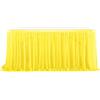FANSU Gonna da Tavolo in Tulle, Gonna da Tavolo per Feste Gonna Tavolo Gonna Tavola Decorazione da Tavolo per Festa Baby Shower Matrimonio Natale Compleanno (9FT/275x77cm,Giallo)