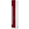 Vicco Armadio da farmacia Fame-Line, Bordeaux lucido, 30 cm | Frontale in MDF · Guide metalliche a estrazione totale · Piedini regolabili in altezza · Maniglie in metallo