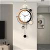 Vnook Orologio da Parete Decorativo di Grandi Dimensioni for l'arredamento del Soggiorno, Grande Orologio da Parete Moderno in Metallo a Batteria, Senza ticchettio