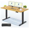 FLEXISPOT E5 PRO+ Scrivania Regolabile in Altezza Standing Desk 160x80 cm, 2 Motori, 3 Sezioni, Piano in Legno FSC, Certificato FSC