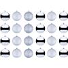 Nataland Confezione Palline Natalizie Argento Diametro 6 Cm con Superficie 3 Effetti, Box 24 Sfere Perfette Come Addobbo e Decoro per Albero di Natale e Casa (24 Sfere - 6 Cm, 3 Effetti)