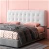 ZCXRYFL Cuscino Per Testiera di lusso Per Letto Matrimoniale Singolo, Fodera Per Testiera Imbottita In Velluto Olandese, Cuscino Per Supporto Lettura, Fodera Lavabile(No headboard - 160x60x10cm,Beige)