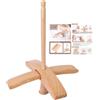 LearnLyrics Fusi per Lana - Fuso ergonomico in Legno, Gadget Artigianale Compatto, Pratico Strumento per filare, Oggetto in Filato Leggero | Fuso Turco per Tessitura Artigianale all'Uncinetto